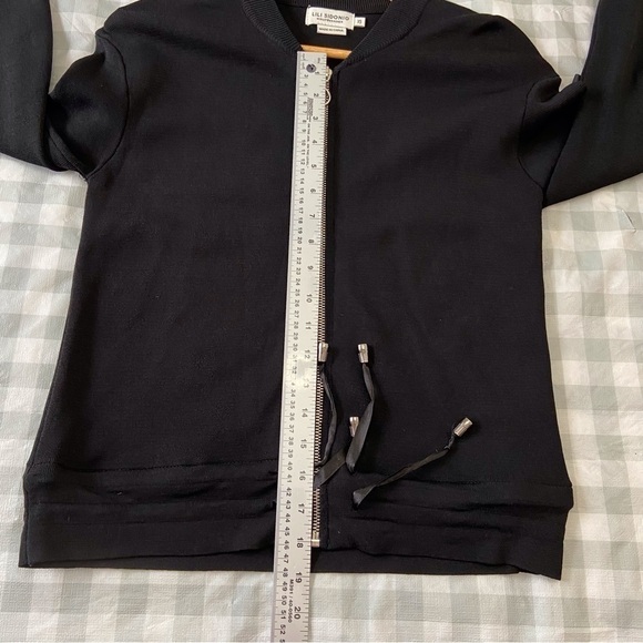 Lili Sidonio Molly & Bracken amazing black sweater ribbon dark Academia zip XS - Picture 11 of 15